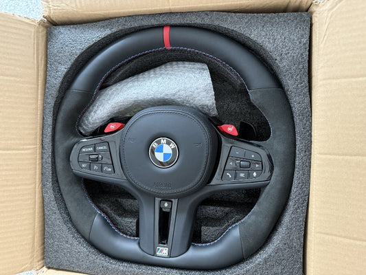 Alcanatara Nappa Leather  Steering Wheel for BMW G Series